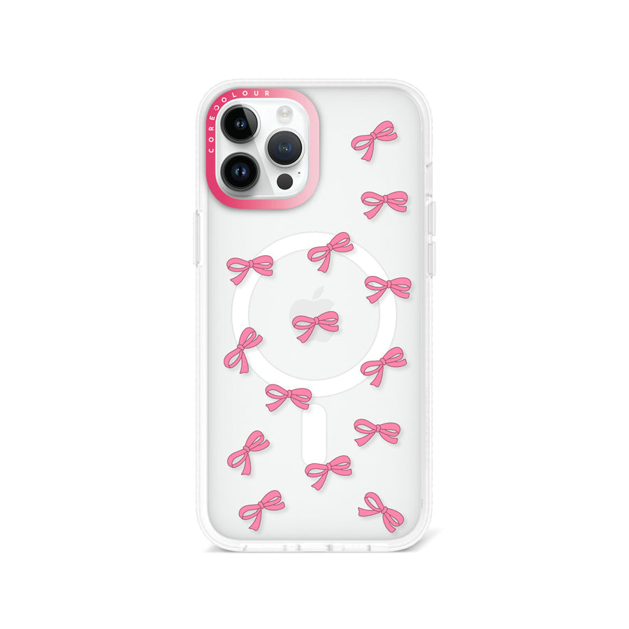 iPhone 12 Pro Max Pink Ribbon Mini Phone Case MagSafe Compatible - CORECOLOUR