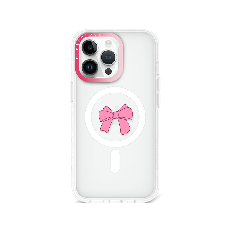 iPhone 13 Pro Pink Ribbon Bow Phone Case MagSafe Compatible - CORECOLOUR