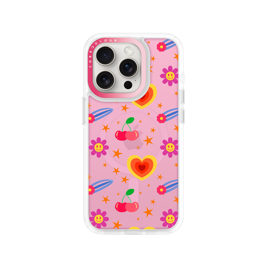 iPhone 15 Pro Happy Vibes Phone Case MagSafe Compatible - CORECOLOUR