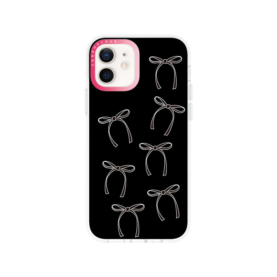 iPhone 12 White Ribbon Minimal Line Phone Case MagSafe Compatible - CORECOLOUR