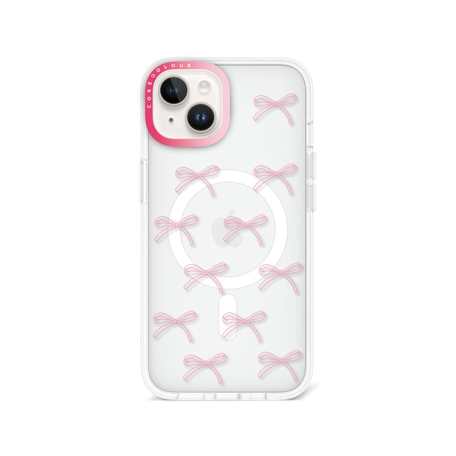 iPhone 13 Pink Ribbon Minimal Line Phone Case MagSafe Compatible - CORECOLOUR