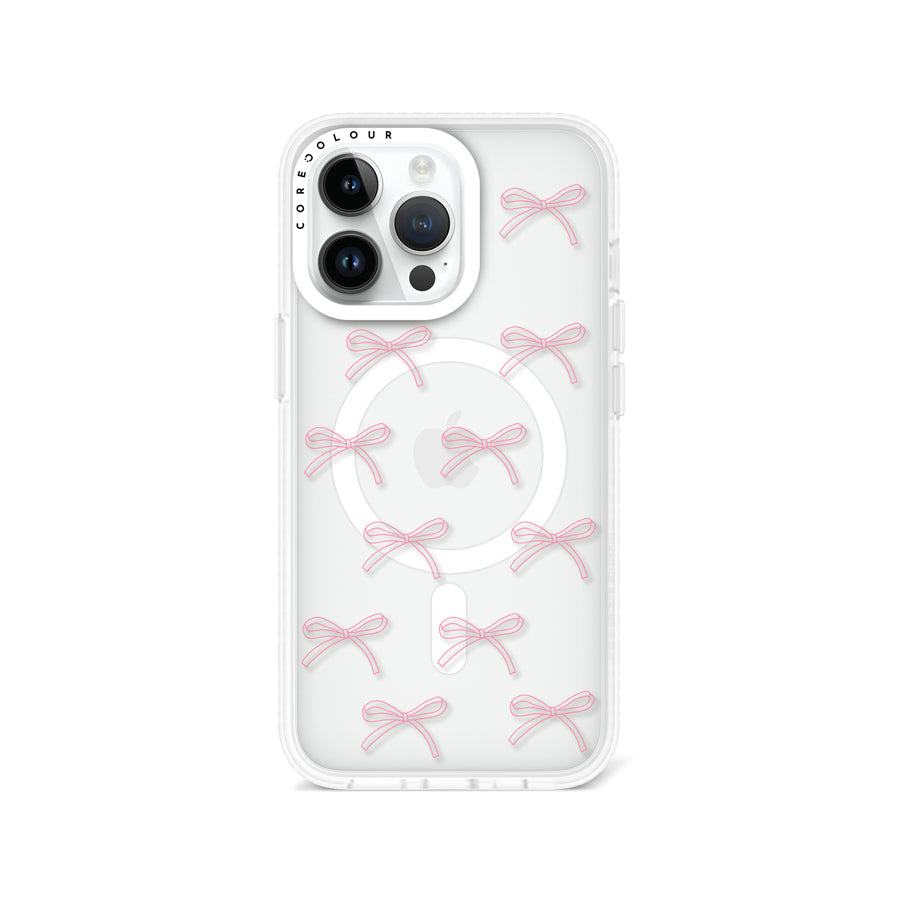 iPhone 13 Pro Pink Ribbon Minimal Line Phone Case MagSafe Compatible - CORECOLOUR
