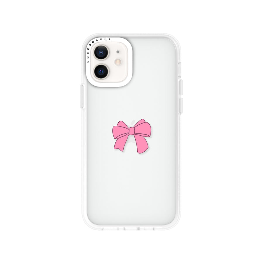 iPhone 12 Pro Max Pink Ribbon Bow Phone Case - CORECOLOUR