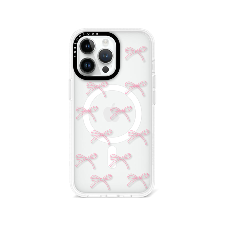iPhone 13 Pro Pink Ribbon Minimal Line Phone Case MagSafe Compatible - CORECOLOUR