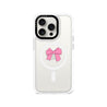 iPhone 15 Pro Pink Ribbon Bow Phone Case MagSafe Compatible - CORECOLOUR