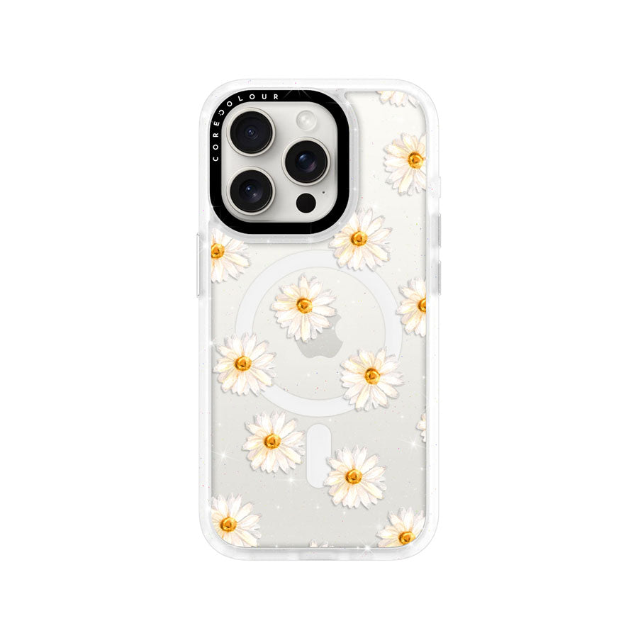 iPhone 15 Pro Oopsy Daisy Glitter Phone Case MagSafe Compatible - CORECOLOUR