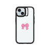 iPhone 15 Pink Ribbon Bow Camera Ring Kickstand Case - CORECOLOUR