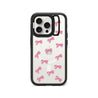 iPhone 15 Pro Pink Ribbon Mini Ring Kickstand Case MagSafe Compatible - CORECOLOUR