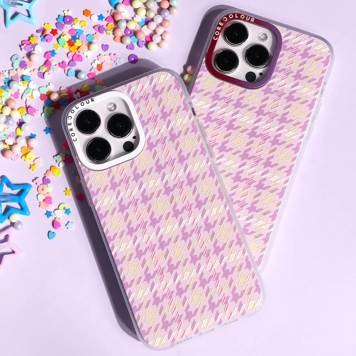 iPhone 15 Pro Pink Illusion Phone Case Magsafe Compatible - CORECOLOUR
