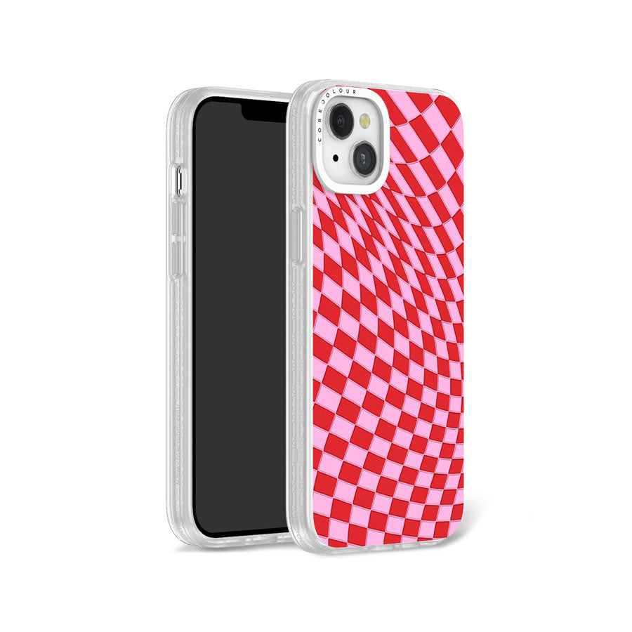 iPhone 14 Plus Raspberry Rouge Phone Case Magsafe Compatible - CORECOLOUR