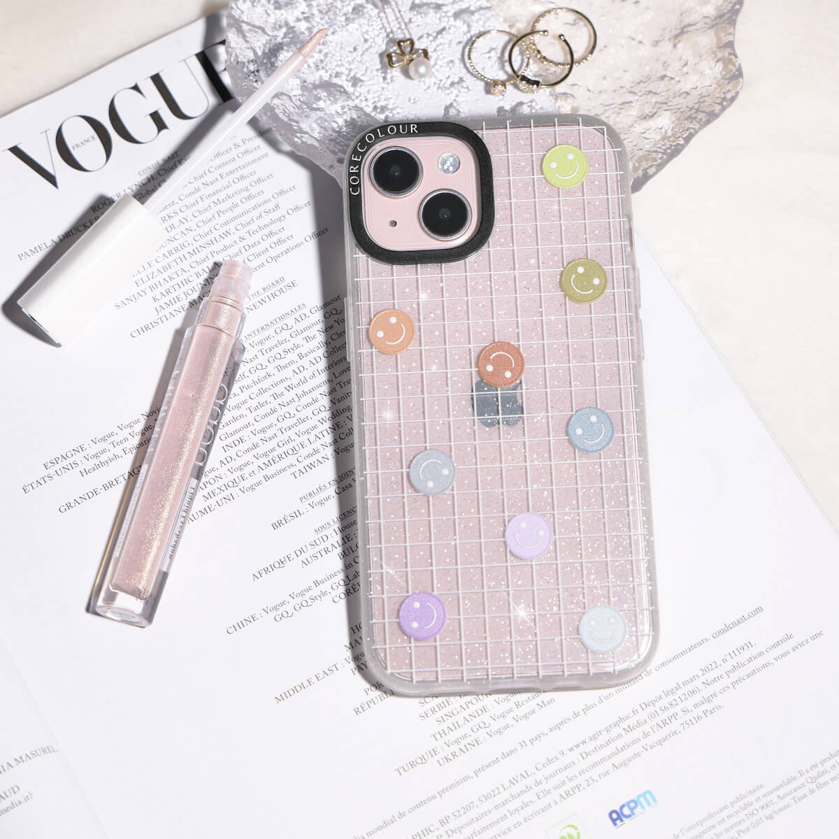 iPhone 14 School's Out! Smile! Glitter Phone Case Magsafe Compatible - CORECOLOUR