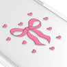 iPhone 15 Pro Max Pink Ribbon Heart Ring Kickstand Case MagSafe Compatible - CORECOLOUR