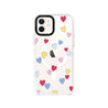 iPhone 12 Flying Hearts Glitter Phone Case Magsafe Compatible - CORECOLOUR