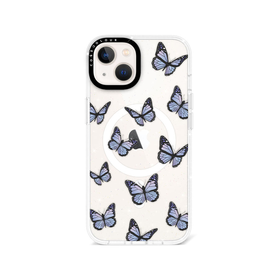 iPhone 13 Butterfly Kiss Glitter Phone Case Magsafe Compatible - CORECOLOUR