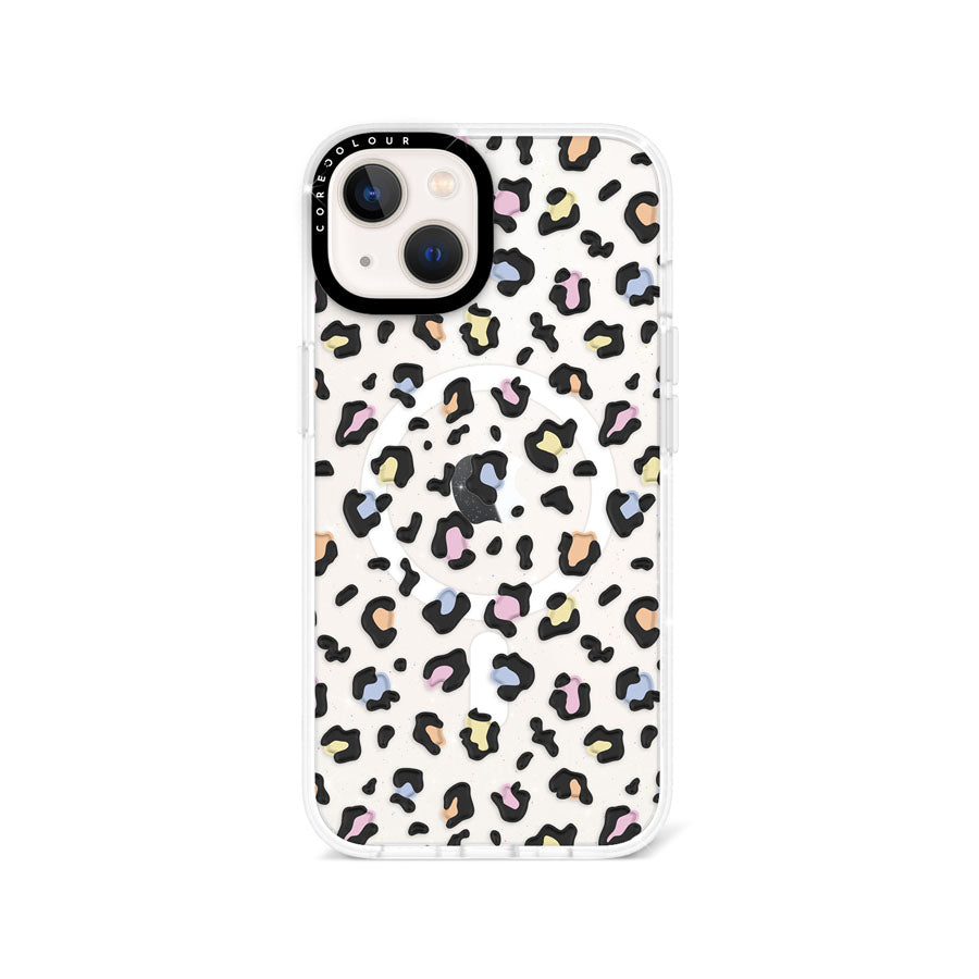 iPhone 13 Colourful Leopard Glitter Phone Case Magsafe Compatible - CORECOLOUR