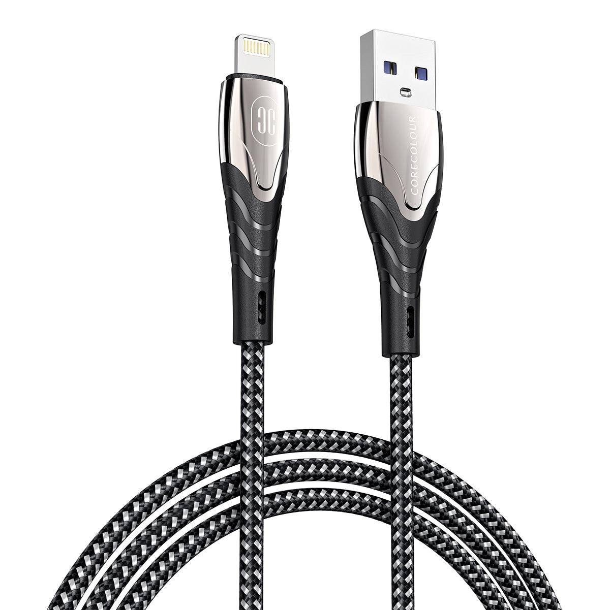 1.2m USB-A to Lightning Anti-bending Charging Cable - CORECOLOUR