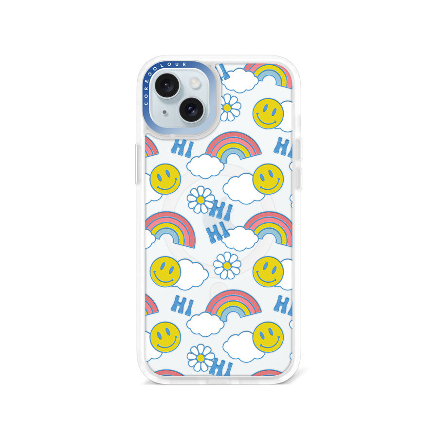 iPhone 15 Plus Hi There! Rainbow Phone Case Magsafe Compatible - CORECOLOUR