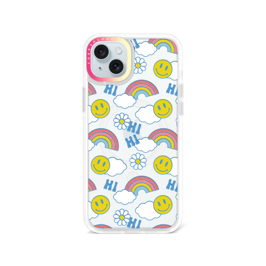 iPhone 15 Plus Hi There! Rainbow Phone Case Magsafe Compatible - CORECOLOUR