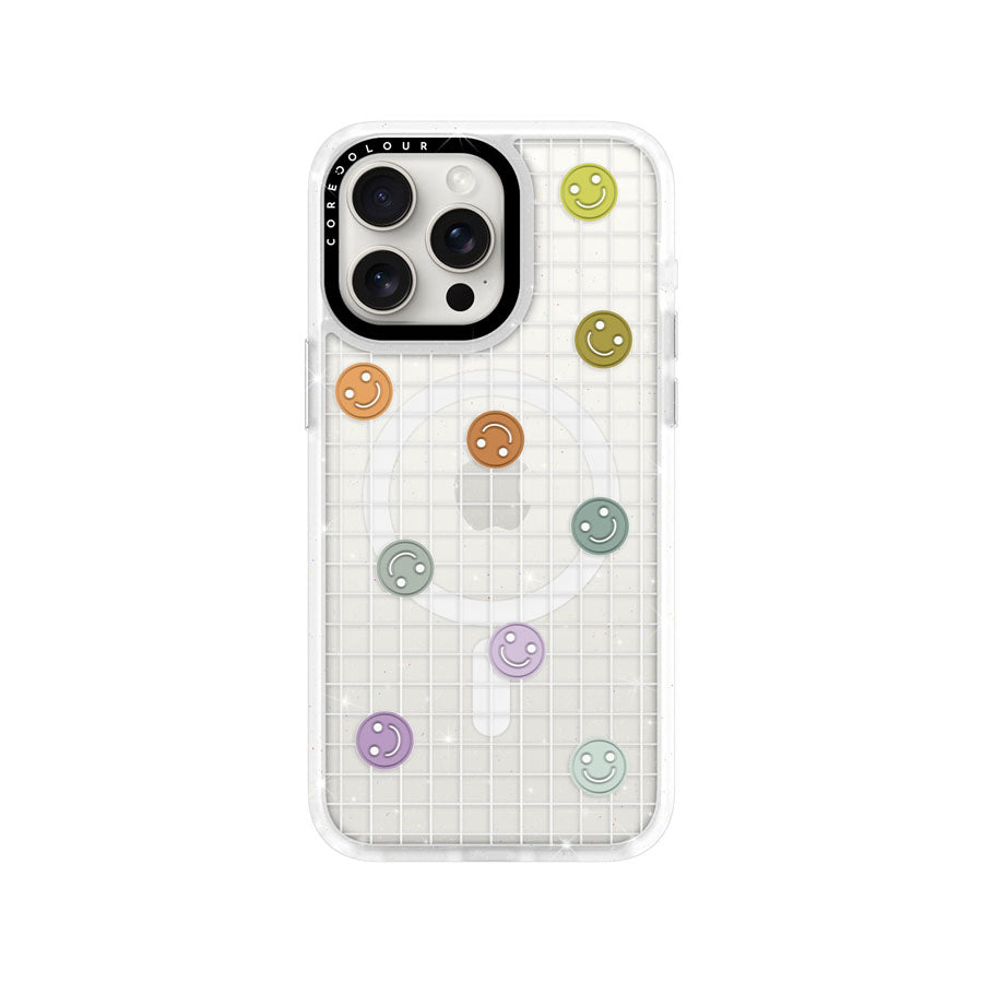 iPhone 15 Pro Max School's Out! Smile! Glitter Phone Case Magsafe Compatible - CORECOLOUR