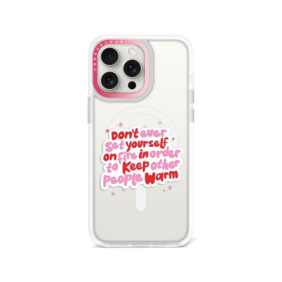 iPhone 15 Pro Max Don't Ever Set Phone Case MagSafe Compatible - CORECOLOUR