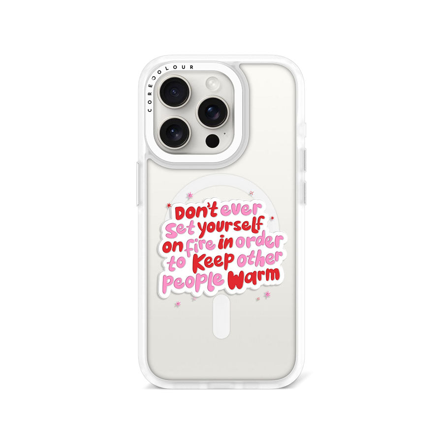 iPhone 15 Pro Don't Ever Set Phone Case MagSafe Compatible - CORECOLOUR