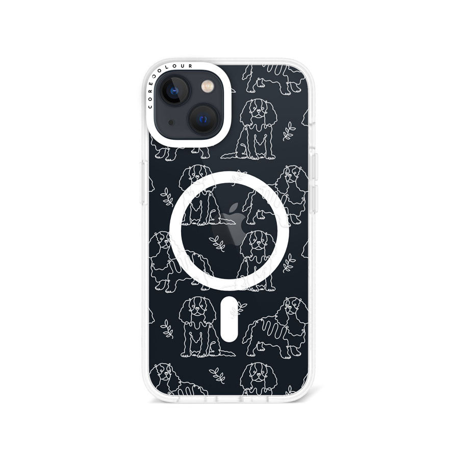 iPhone 14 Cocker Spaniel Minimal Line Phone Case Magsafe Compatible - CORECOLOUR