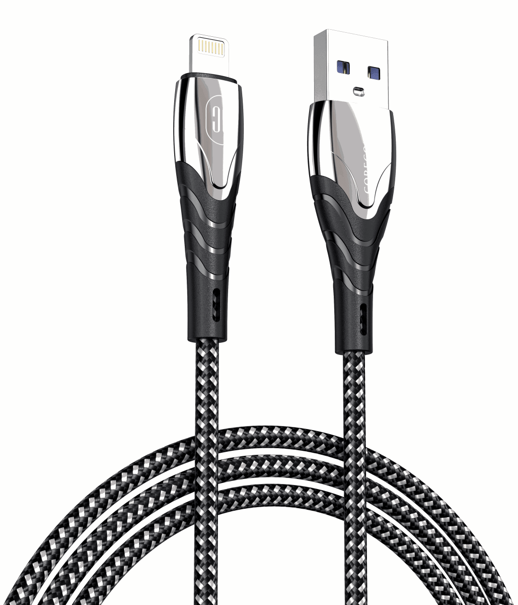 2m USB-A to Lightning Anti-bending Charging Cable - CORECOLOUR AUSTRALIA