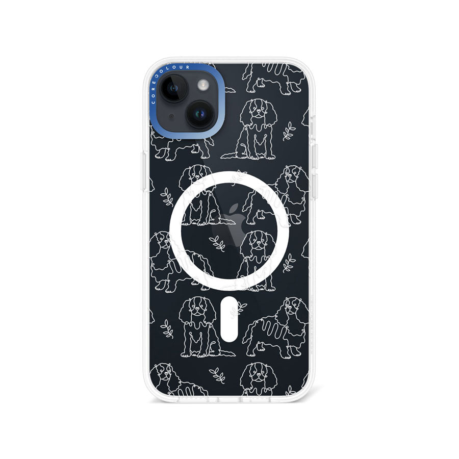 iPhone 14 Plus Cocker Spaniel Minimal Line Phone Case Magsafe Compatible - CORECOLOUR