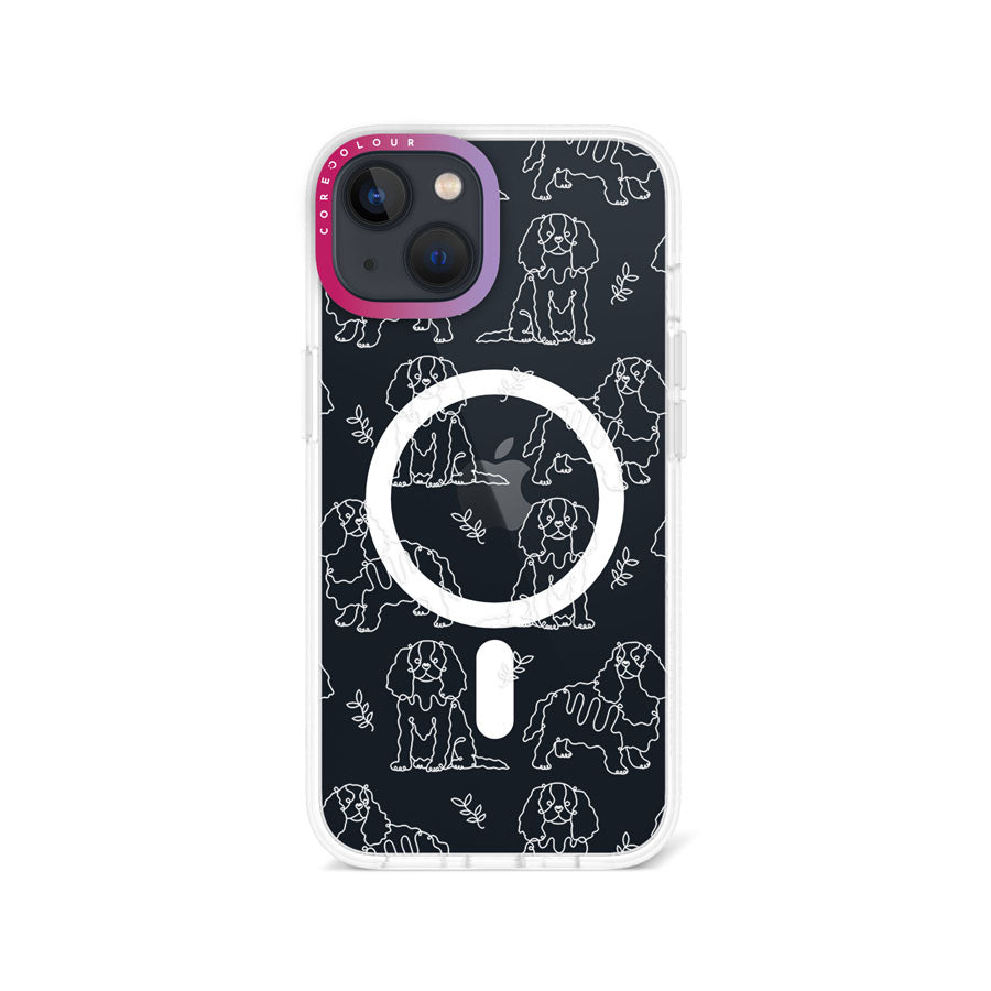 iPhone 14 Cocker Spaniel Minimal Line Phone Case Magsafe Compatible - CORECOLOUR