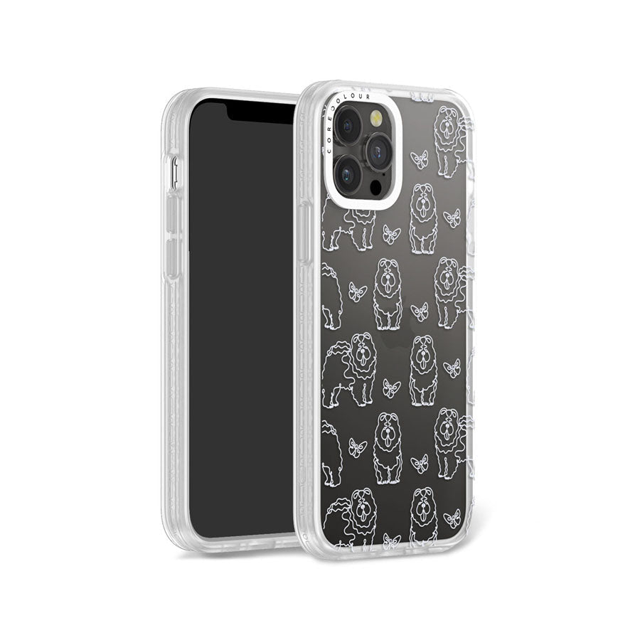 iPhone 12 Pro Chow Chow Minimal Line Phone Case Magsafe Compatible - CORECOLOUR
