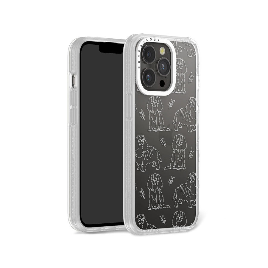 iPhone 13 Pro Cocker Spaniel Minimal Line Phone Case Magsafe Compatible - CORECOLOUR