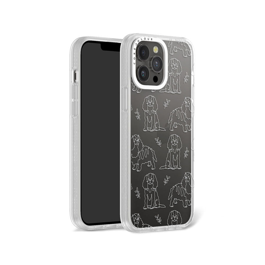 iPhone 13 Pro Max Cocker Spaniel Minimal Line Phone Case Magsafe Compatible - CORECOLOUR