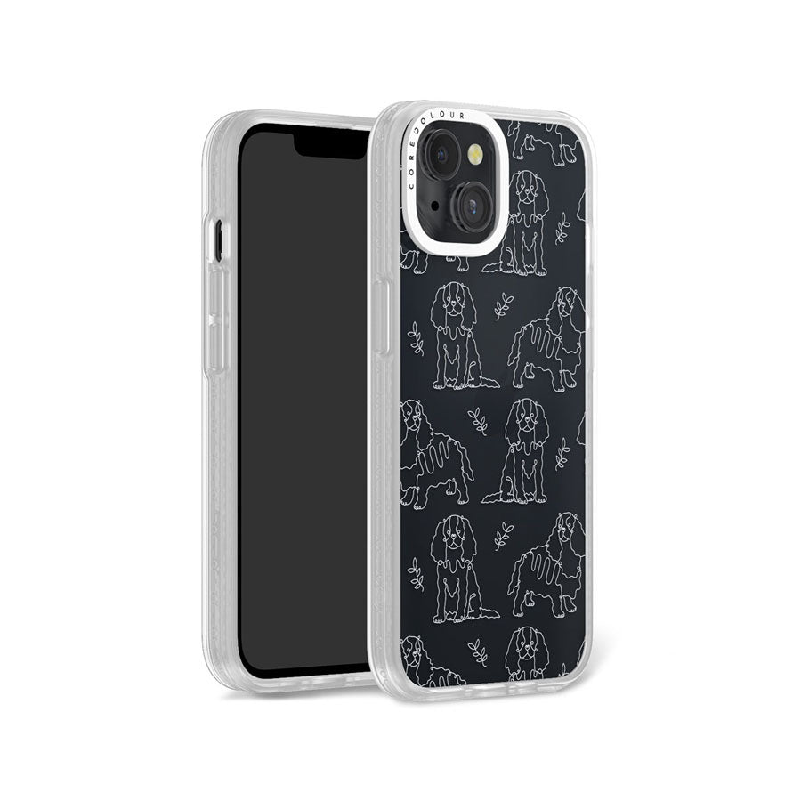 iPhone 14 Cocker Spaniel Minimal Line Phone Case Magsafe Compatible - CORECOLOUR