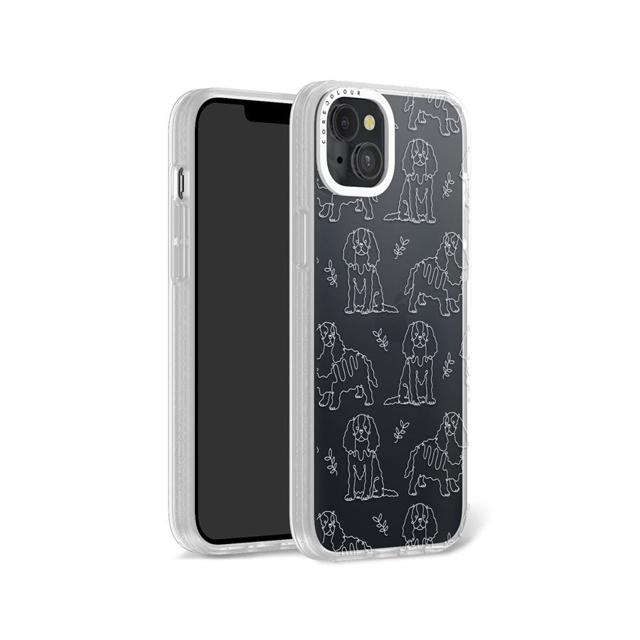iPhone 14 Plus Cocker Spaniel Minimal Line Phone Case Magsafe Compatible - CORECOLOUR