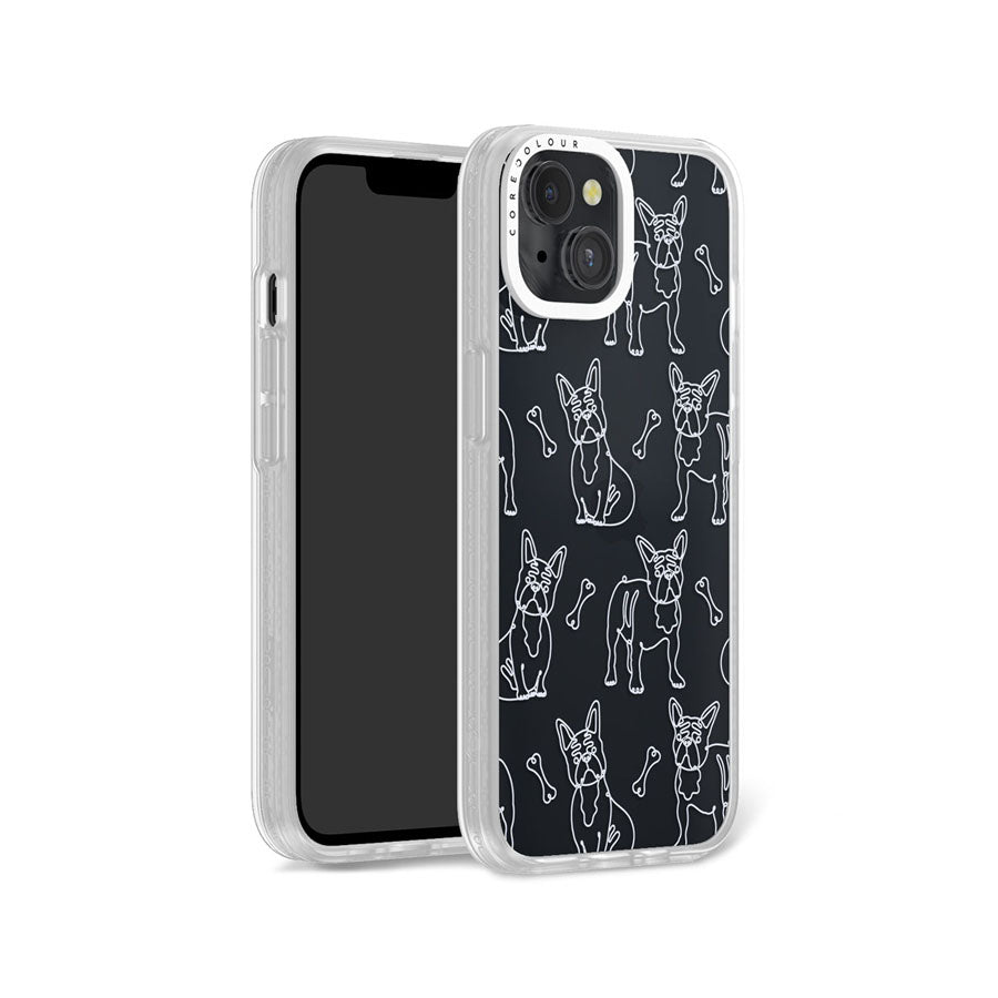 iPhone 13 French Bulldog Minimal Line Phone Case Magsafe Compatible - CORECOLOUR