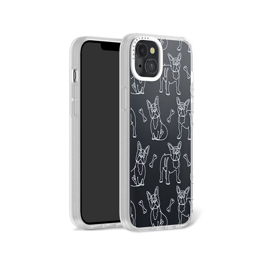 iPhone 14 Plus French Bulldog Minimal Line Phone Case Magsafe Compatible - CORECOLOUR