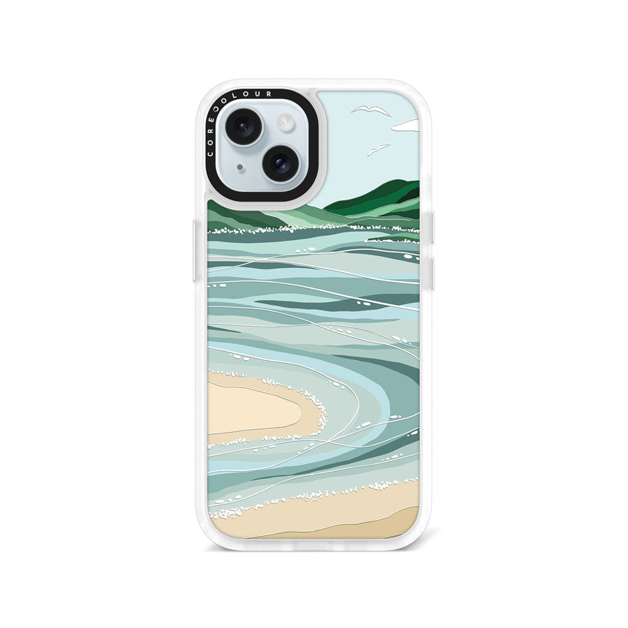 iPhone 15 Whitehaven Beach Phone Case Magsafe Compatible - CORECOLOUR