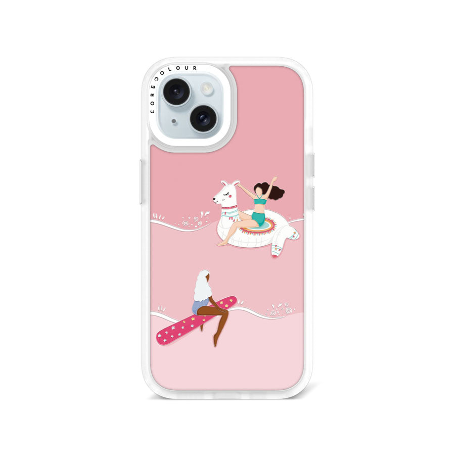 iPhone 15 Pinky Summer Days Phone Case Magsafe Compatible - CORECOLOUR