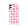 iPhone 12 Pink Houndstooth Phone Case Magsafe Compatible - CORECOLOUR