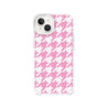 iPhone 13 Pink Houndstooth Phone Case Magsafe Compatible - CORECOLOUR