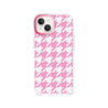 iPhone 13 Pink Houndstooth Phone Case Magsafe Compatible - CORECOLOUR