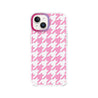 iPhone 14 Pink Houndstooth Phone Case Magsafe Compatible - CORECOLOUR