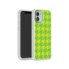 iPhone 12 Green Houndstooth Phone Case Magsafe Compatible - CORECOLOUR