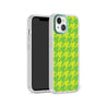 iPhone 13 Green Houndstooth Phone Case Magsafe Compatible - CORECOLOUR