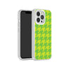iPhone 13 Pro Green Houndstooth Phone Case Magsafe Compatible - CORECOLOUR