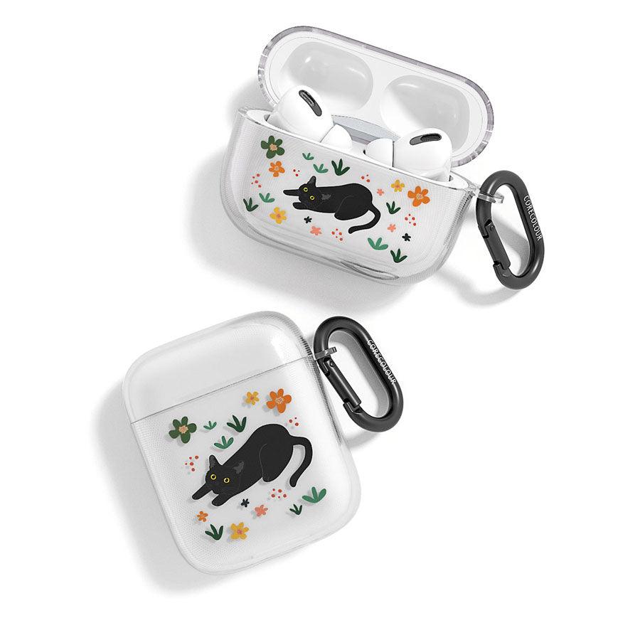 A Purr-fect Day Black Cat AirPods Pro Case - CORECOLOUR