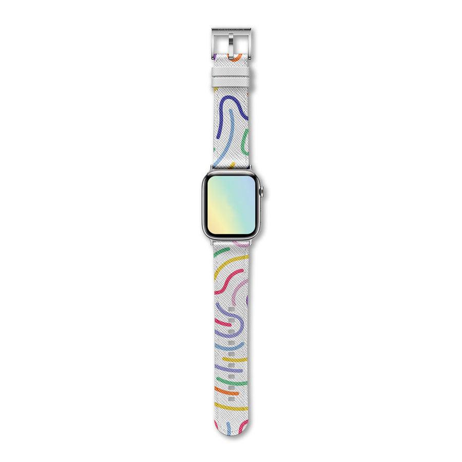Apple Watch Strap Gummy Land – PU Leather – 42mm – 45mm - CORECOLOUR