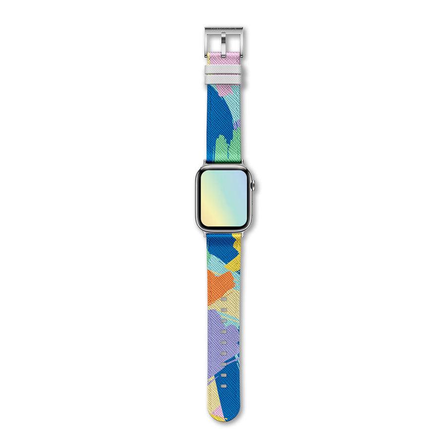 Apple Watch Strap Paint Party – PU Leather – 42mm – 45mm - CORECOLOUR