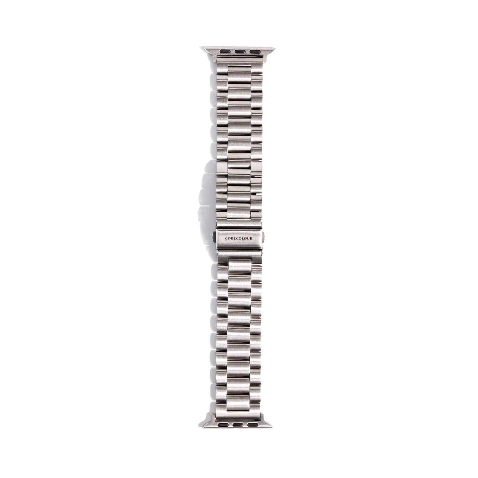 Apple Watch Strap Silver 3 Link – Stainless Steel – 38mm – 41mm - CORECOLOUR