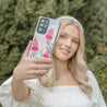 Galaxy S24 Blooming Ground Pink Clear Matte Printed Case - CORECOLOUR